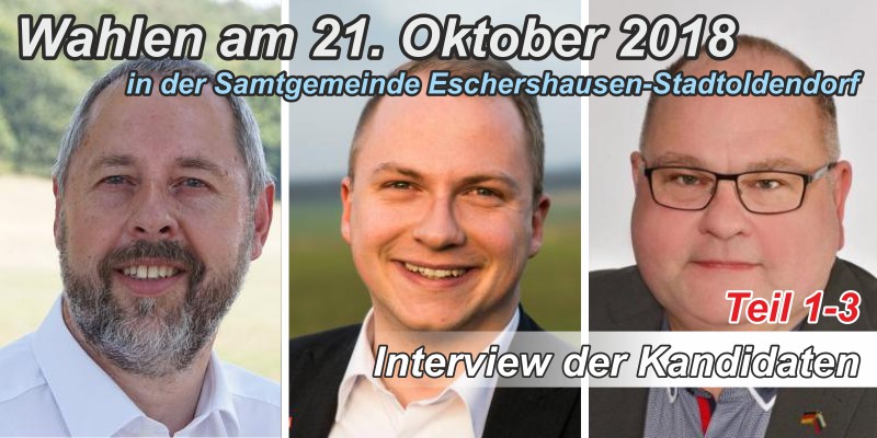 Samtgemeindebürgermeisterwahlen - Interview der Kandidaten Teil 1-3