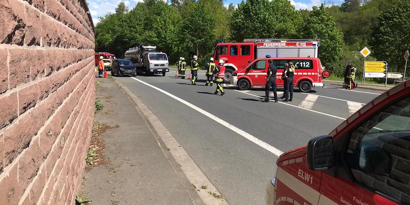 Verkehrsunfall mit drei beteiligten Pkw