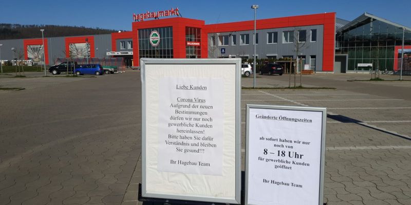 Baumärkte und Gartencenter dürfen wieder geöffnet werden