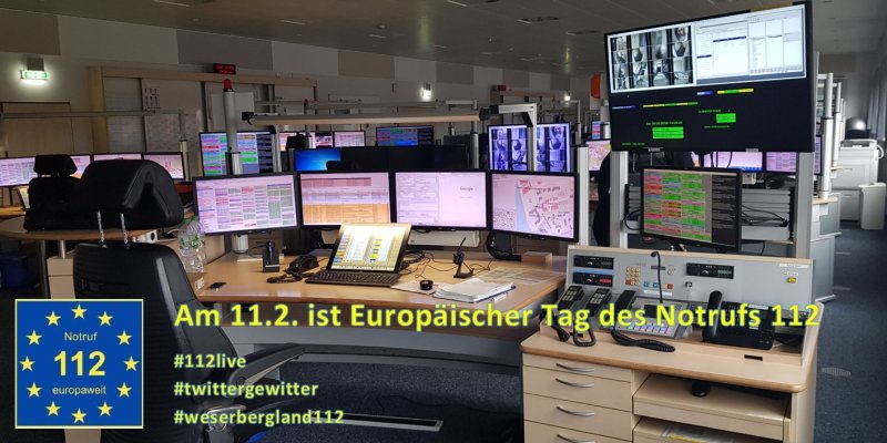 Heute ist Europäischer Tag des Notrufes 112: Rettungsleitstelle berichtet live über Tagesgeschehen
