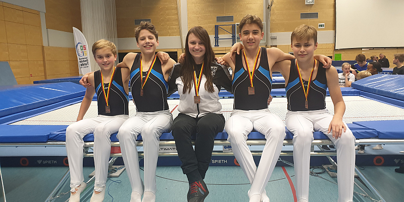 Bronze bei Deutschen Mannschafts-Meisterschaften im Trampolinturnen