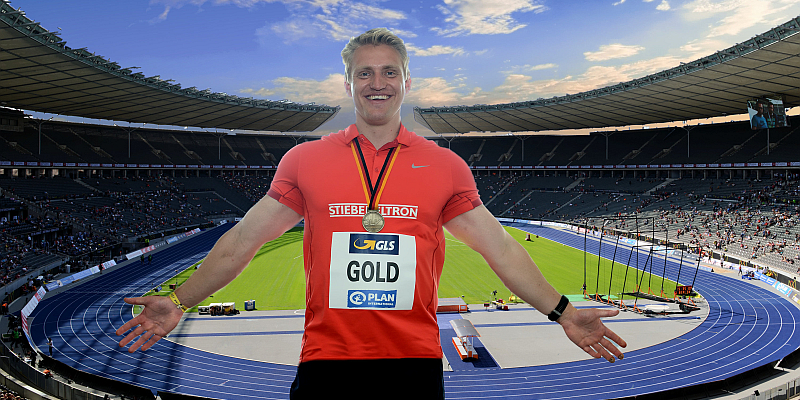 Hammerwerfer Tristan Schwandke ist Deutscher Meister - Ziel: Olympia 2020 mit STIEBEL ELTRON auf dem Trikot