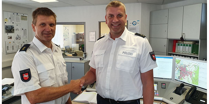 Wechsel an der Spitze der Holzmindener Polizei - Polizeioberrat Marco Hansmann wechselt ins Innenministerium -  Kriminaloberrat Oliver Tschirner übernimmt