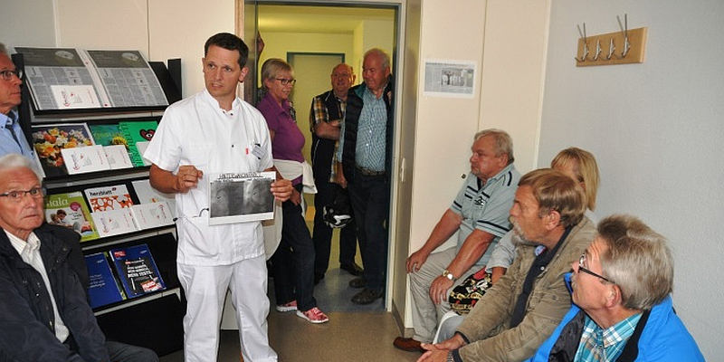 Herzsportgruppe zu Besuch im Krankenhaus