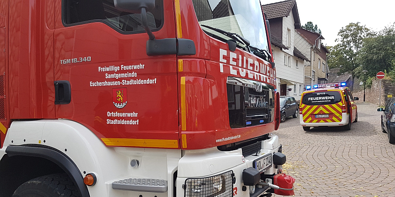 Piepende Rauchmelder sorgen für Einsatz der Feuerwehr Stadtoldendorf