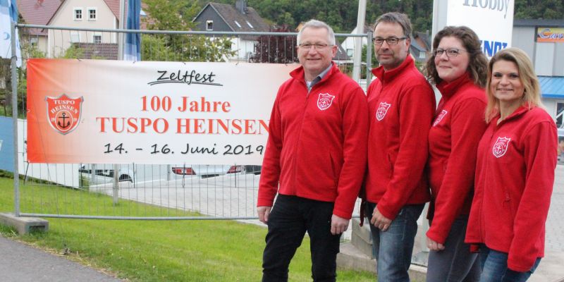 Party und ein buntes Programm zum 100-Jährigen: Tuspo Heinsen feiert sein Jubiläum mit großem Zeltfest