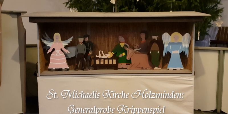 Krippenspiel in der St. Michaeliskirche: Wir haben die Generalprobe besucht (Video)