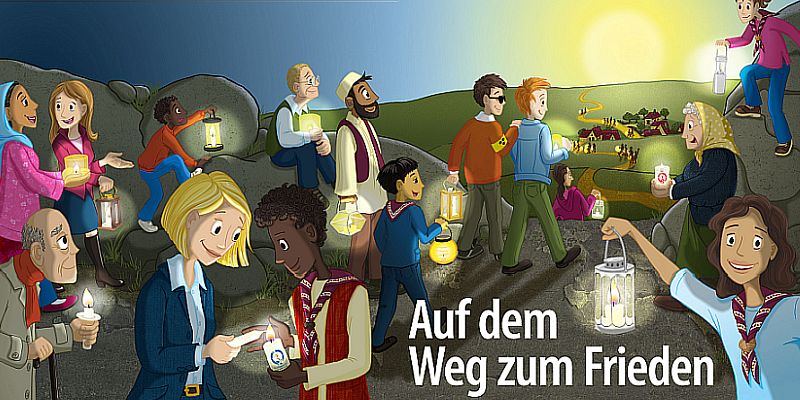 Gemeinsam Zeichen setzen für den Frieden: Christliche Pfadfinder Stadtoldendorf verteilen Friedenslicht aus Betlehem