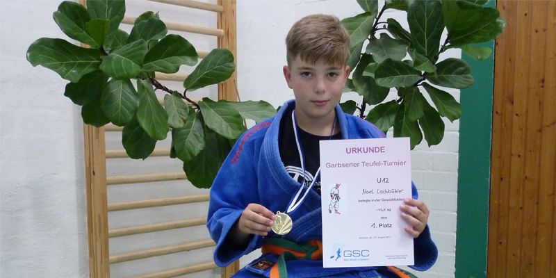 Goldmedaille beim Jubiläums-Teufel-Turnier in Garbsen - Erfolgreicher Auftakt Judoka Noel Lochbühler