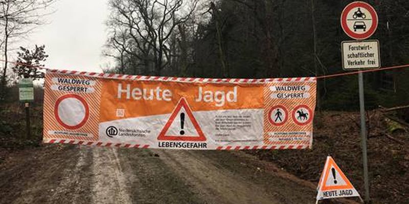 Jagd im Revier Burgberg am Samstag – Radweg zwischen Forst und Wabsen gesperrt