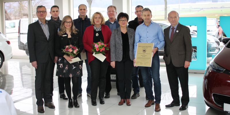 Jahrzehntelange Treue zum Unternehmen - Autohaus Hermann ehrte Jubilare 