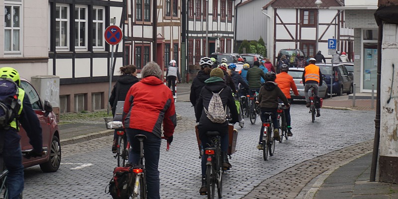 Dritte Fahrraddemo in Holzminden 