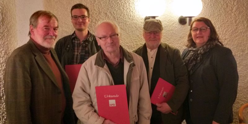 Jubilarehrung und Vorstandswahl: Mitgliederversammlung der SPD Stadtoldendorf