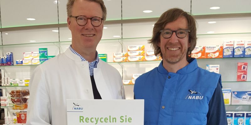 Sammelstelle für alte Handys und Smartphones jetzt auch in Stadtoldendorf - Kooperation zwischen der Homburg-Apotheke und dem NABU für die Renaturierung der Havel