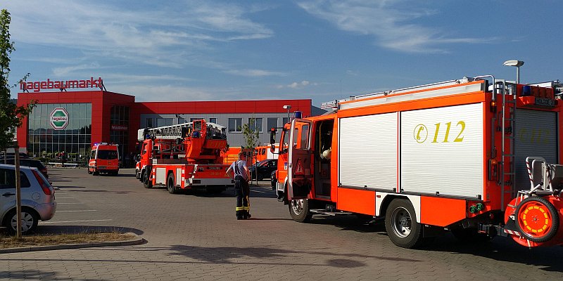 Dreimal Feueralarm im Hagebaumarkt, dreimal Fehlalarm