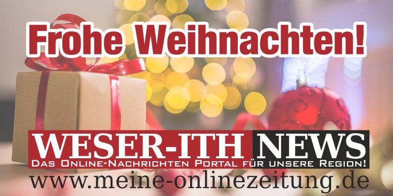 Frohe Weihnachten wünscht Weser-Ith News!