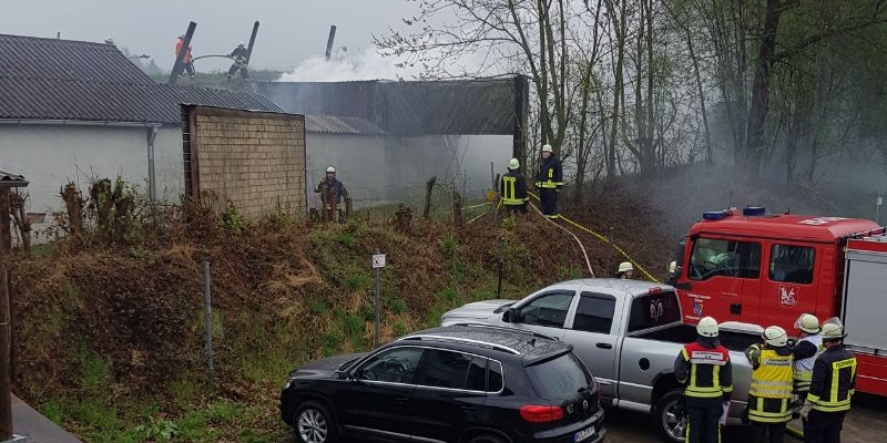 Schützenhaus-Anbau in Lauenförde geht in Flammen auf