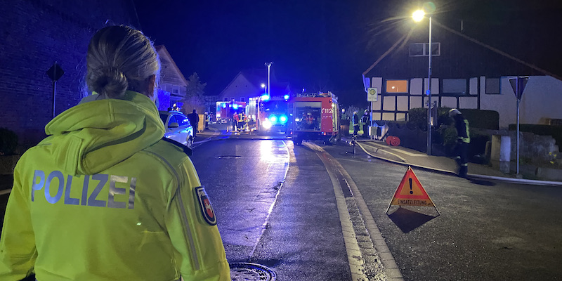 Brand einer Garage bei Coppenbrügge