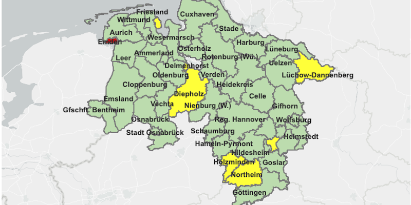 7-Tages-Inzidenz sinkt auf 49,67 im Landkreis Holzminden 