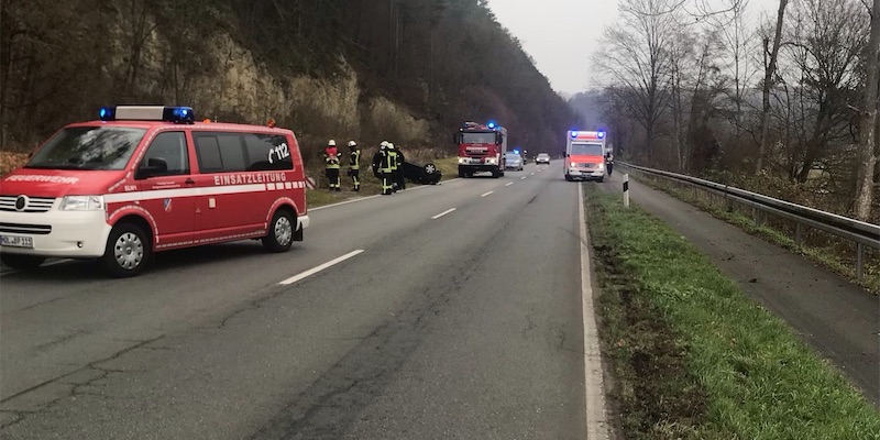 Verkehrsunfall auf der B83 Richtung Pegestorf 