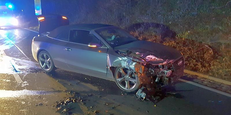 Verkehrsunfall auf der Bundesstraße 64 bei Lenne